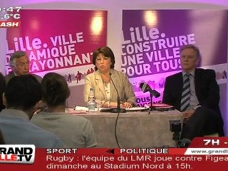 Bilan de mi-mandat pour Martine Aubry (Lille)