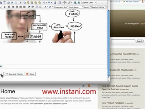 Tutorial 1 - Editing Your Website