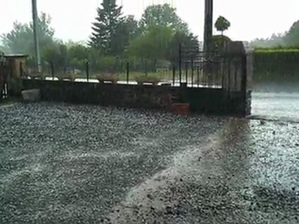 Orage de grêle allassac