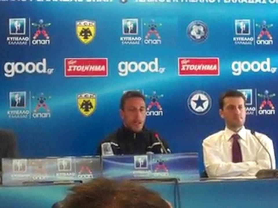 Συνέντευξη Τύπου για τον τελικό Κυπέλλου Ατρόμητος-ΑΕΚ