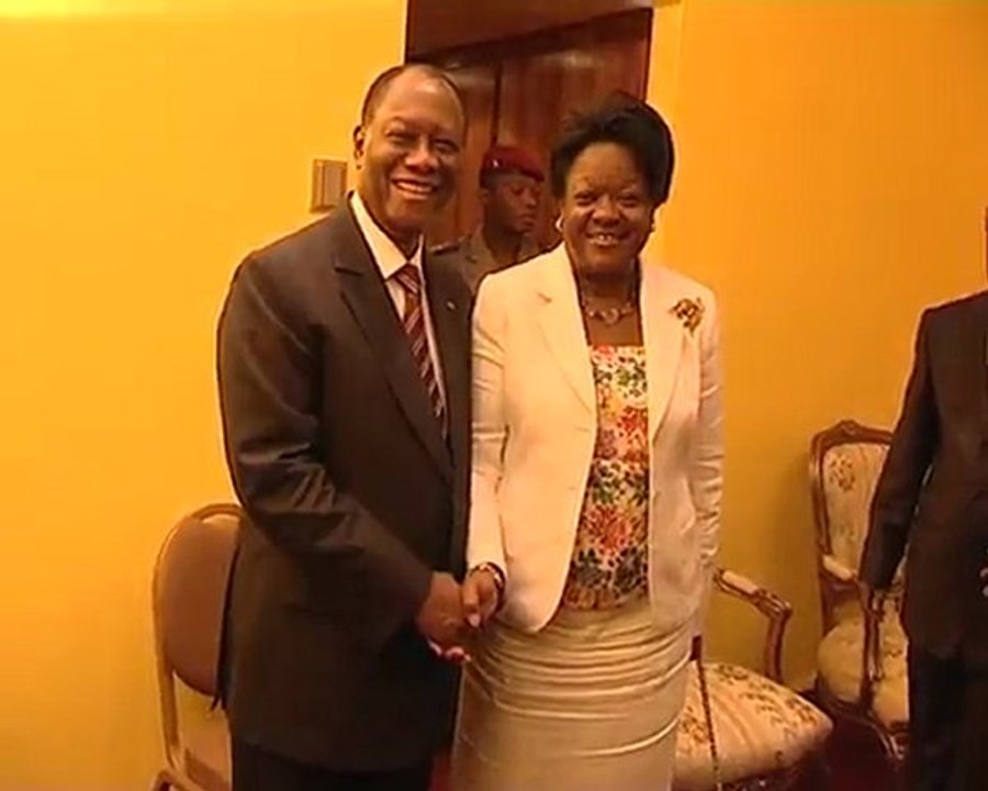 Audience Laure Olga GONDJOUT et Président Côte d'Ivoire
