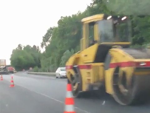 Les travaux sur l'autoroute A23