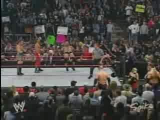 goldberg,rvd,hbk vs batista,rko,kane