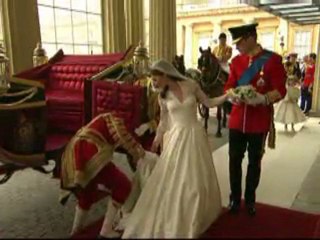 Llegada al Palacio de Buckingham de Guillermo y Catherine