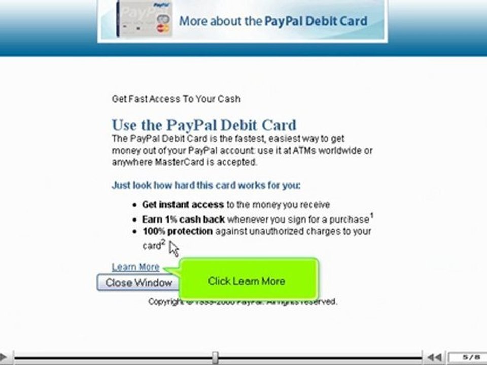 Apply for a PayPal debit card by VodaHost.com web hosting