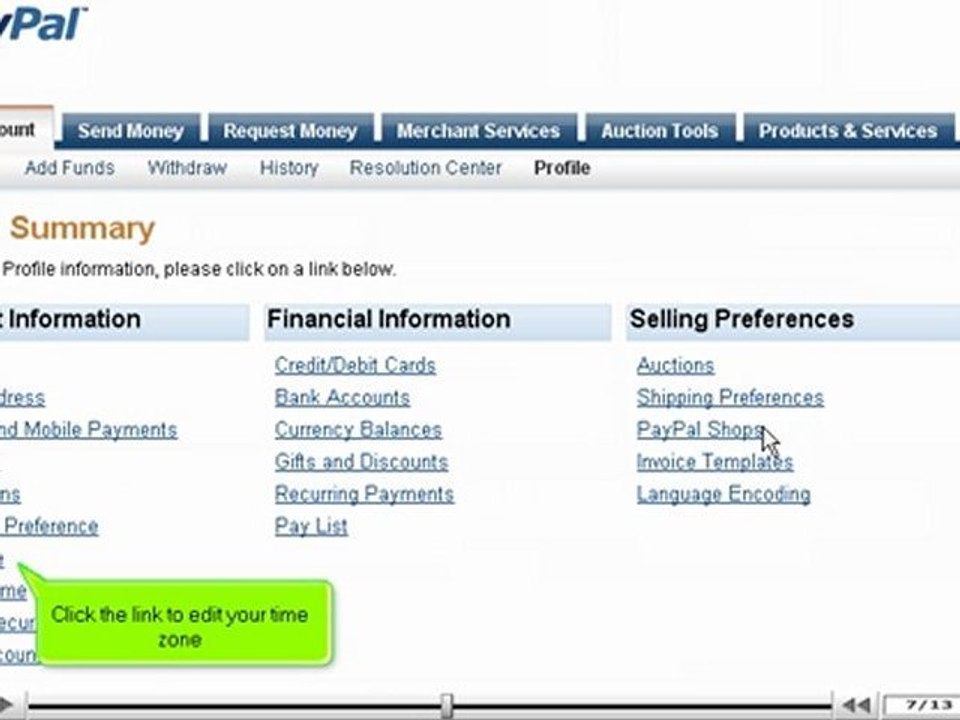 Change your PayPal language preference and time zone by VodaHost.com web hosting