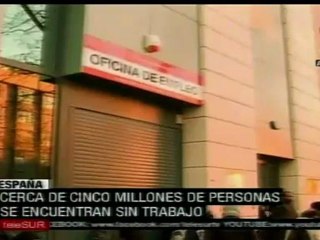 Histórica tasa de desempleo en España
