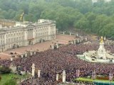 Royal Wedding crowds from the air
