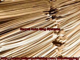 automated blog,