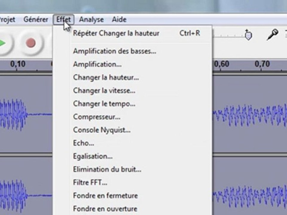 Tutoriel sur Audacity