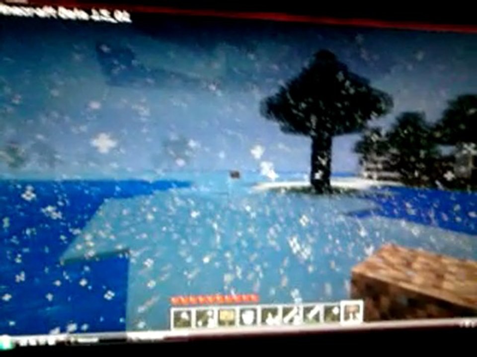 Il pleut dans Minecraft ???