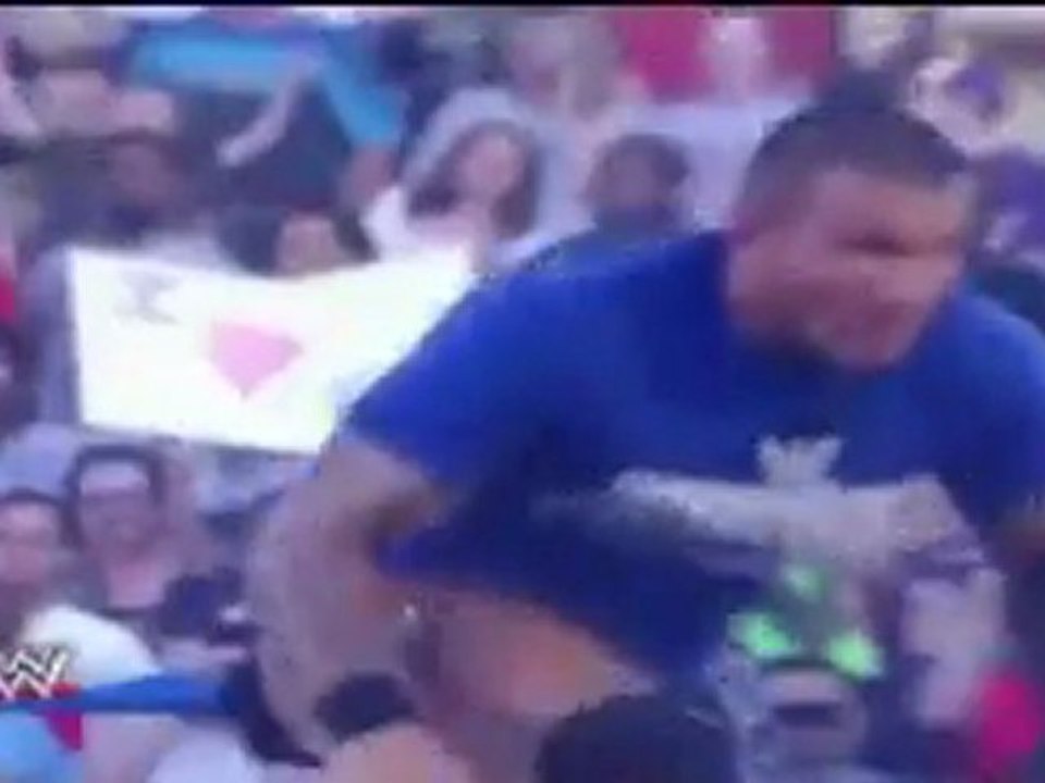 Randy Orton & Christian vs Alberto Del Rio & Brodus Clay Part 1 4-29-11