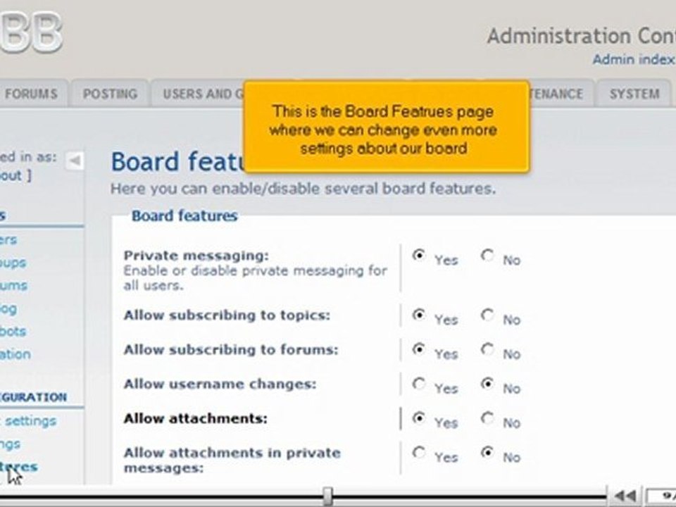 Configure your phpBB installation by VodaHost.com web hosting