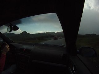 Montée sous la pluie