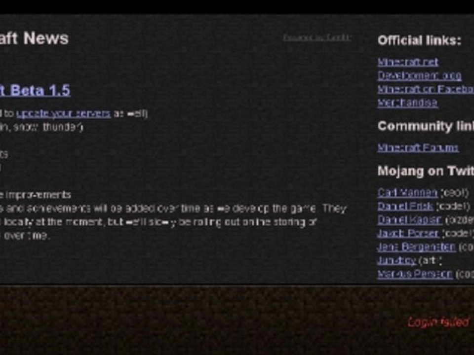 Minecraft ne marche plus... :(