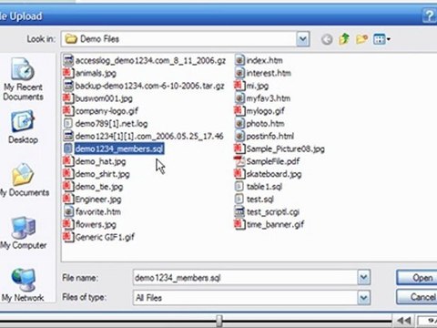 Importing databases and tables with phpMyAdmin by VodaHost.com web hosting