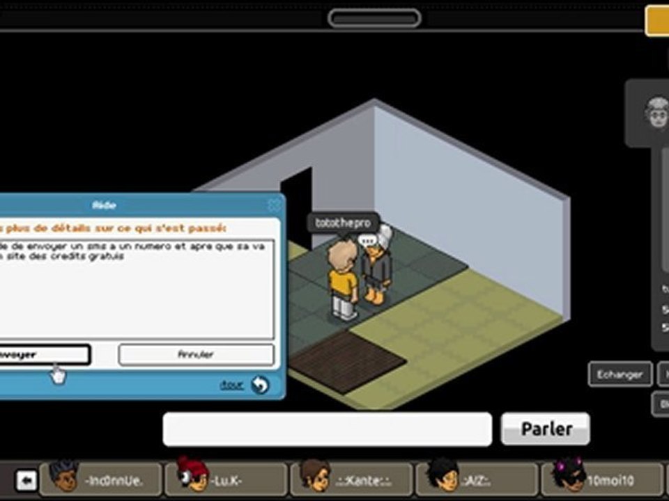 Propoze code de credits habbo arnaque!
