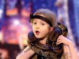 Girl with Snake doing Poetry On Britain's Got Talent. Olivia Binfield