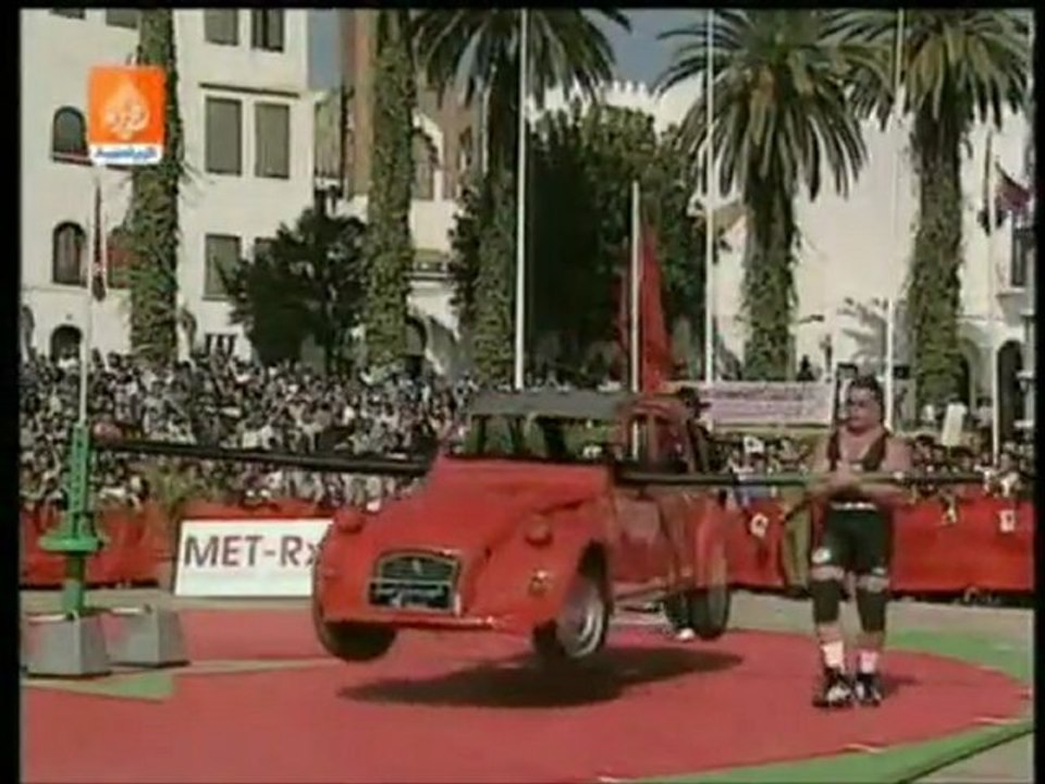 compétition de l'homme le plus fort du monde au maroc