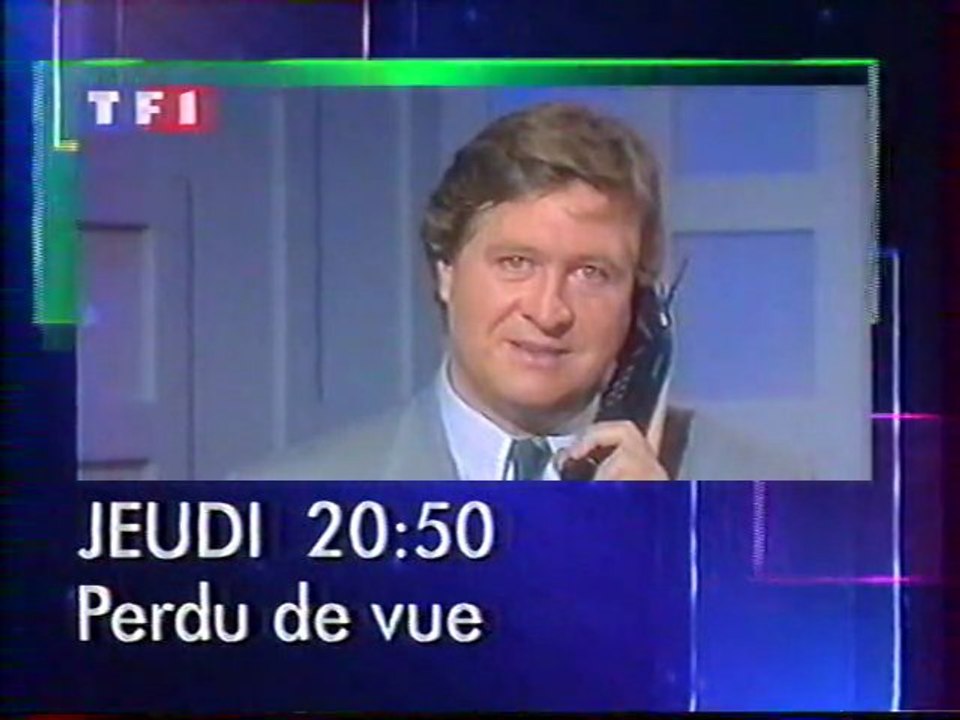 Bande Annonce De L'emission Perdu De Vue Octobre 1992 TF1