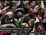 Continúan manifestaciones antigubernamentales en Yemen