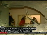 Muere en bombardeo de la OTAN Saif al Arab, hijo de Gaddafi