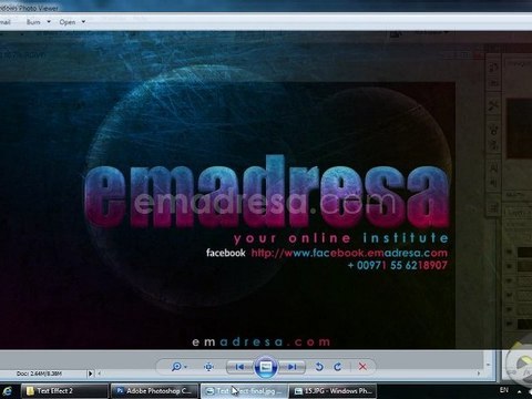 Photoshop Tutorials in URDU Text Effect, Photoshop Black Belt Training Course with Asim Javed