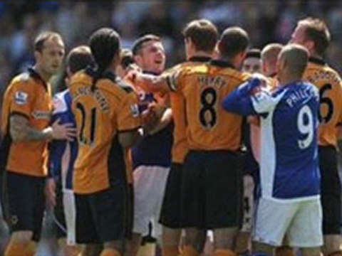 Birmingham 1-1 Wolves Larsson, Fletcher scored, Gardner sent-off