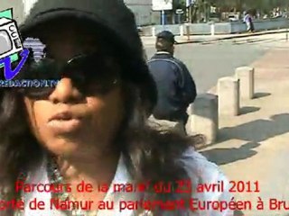 le parcours du combattant à Bruxelles le 23 avril 2011 jusqu' au parlement Européen