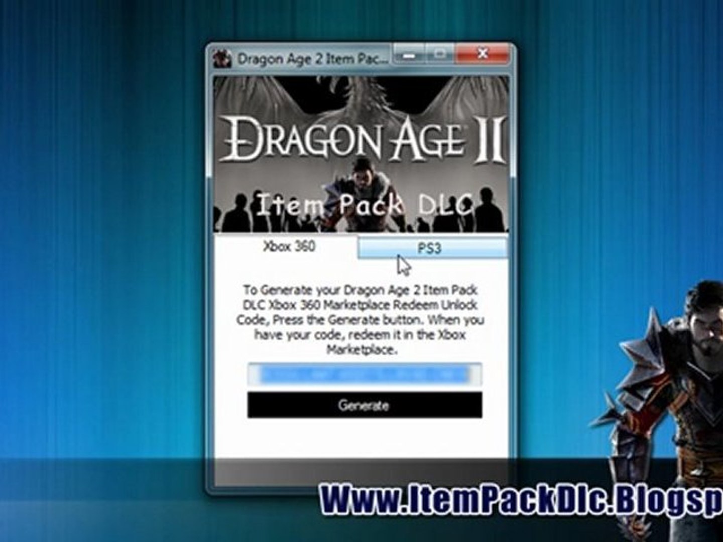 Ten einde raad hoofdonderwijzer waarheid Dragon Age 2 Warrior Item Pack DLC Code Free - video Dailymotion