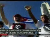 Cuba: Celebran Día del Trabajo con multitudinarias marchas