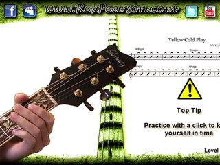 Series 2 Level 1 Part 8 Cold Play Yellow Guitar Lesson