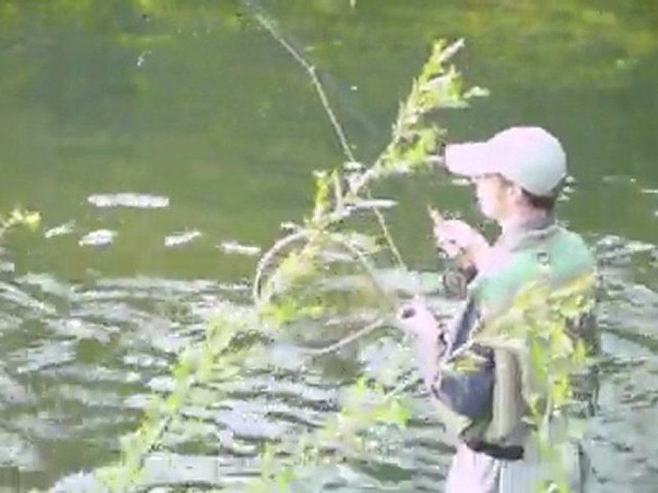 1989 - Pêche de la truite à la mouche Seb en sèche Meurthe et Moselle www.clergetblog.com