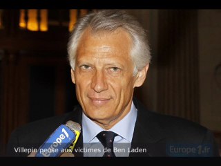 Villepin pense aux victimes de Ben Laden