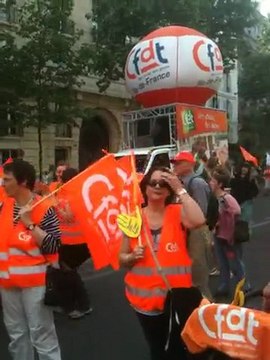 Manifestation CFDT 1er mai 2011 Paris