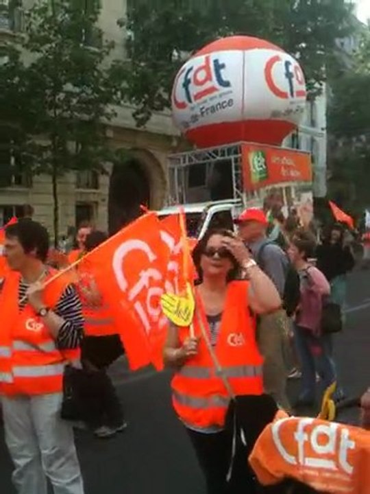 Manifestation CFDT 1er mai 2011 Paris