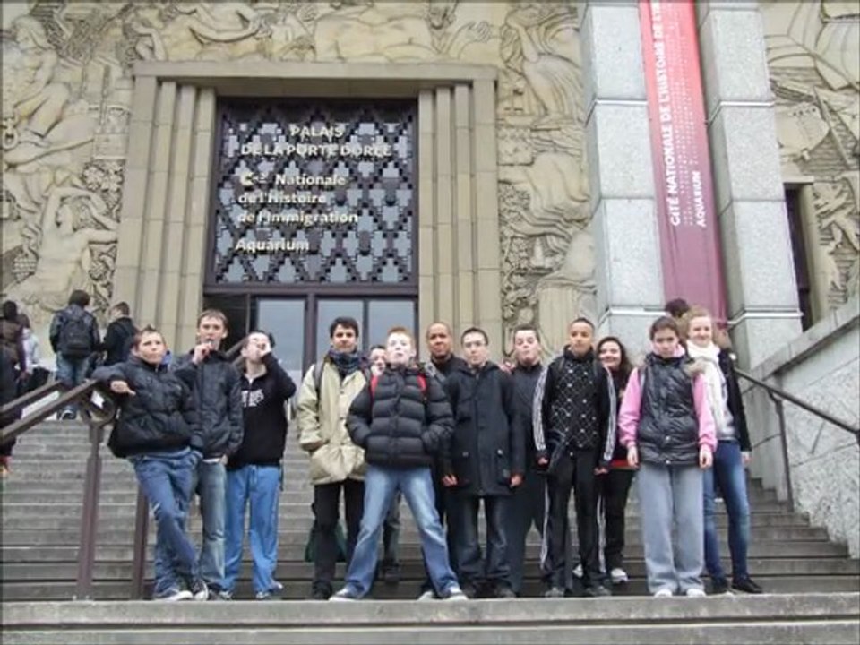 Visite de la Cité de l'immigration et de l'aquarium tropical le 17 mars 2011 pour une classe de 4è de Persan