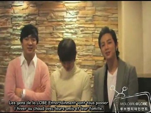 [Y'S] JGS, SHY & Tim - Christmas & New Year Message 25.12.08 [vostfr]