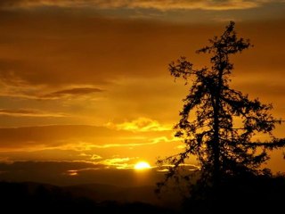 crepuscule et aube sur Pau