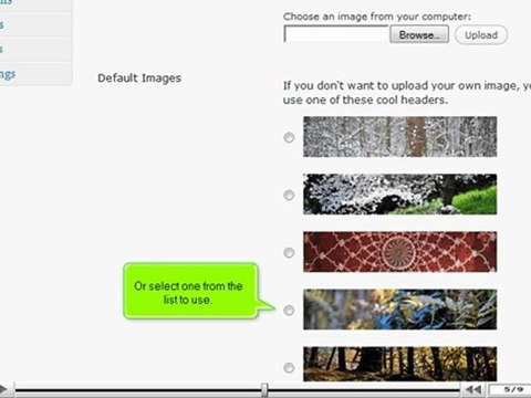 Changing your header in WordPress by VodaHost.com web hosting
