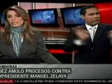 Anulan en Honduras procesos contra Zelaya
