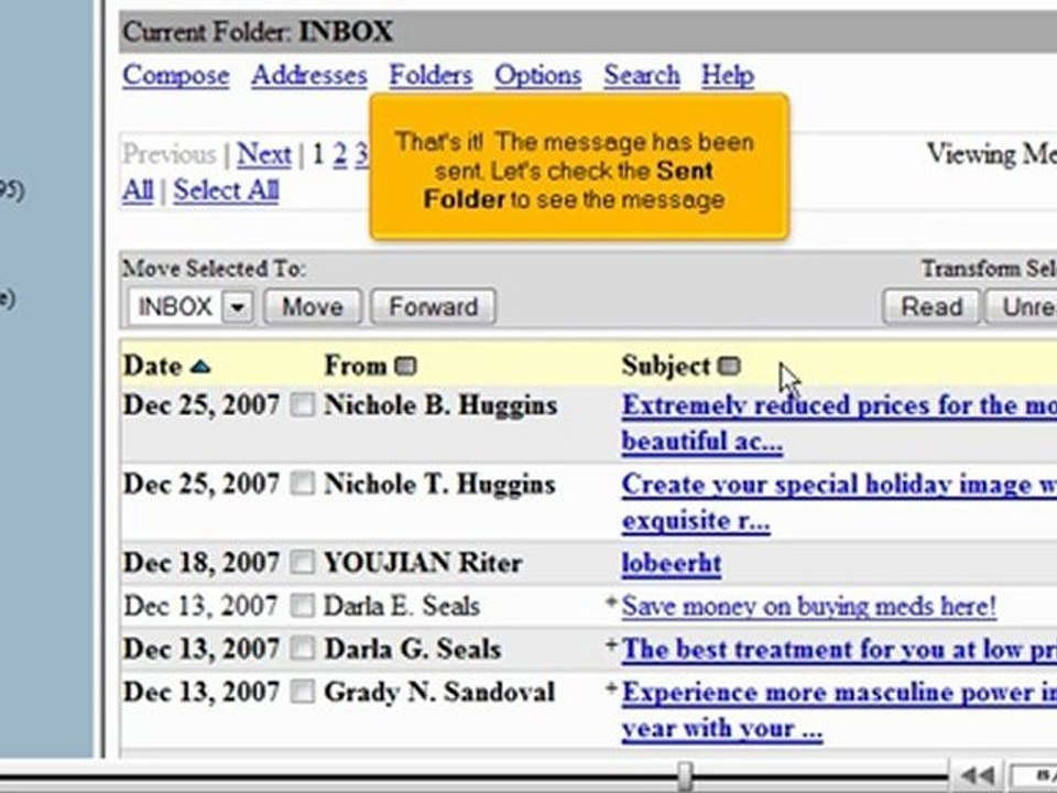Writing an email message in SquirrelMail by VodaHost.com web hosting