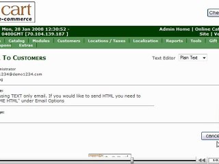 Send email in ZenCart | ZenCart Email