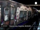 Plusieurs trains incendiés à Buenos Aires - no comment