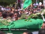 Gaddafi son's funeral - no comment