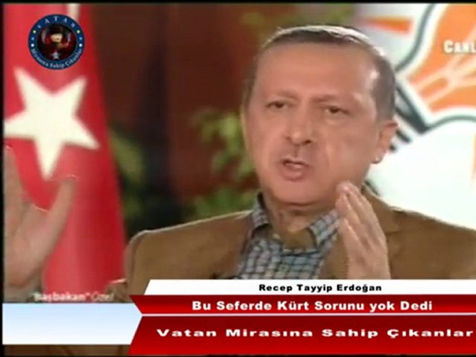 RTE :  Kürt Sorunu Yok Dedi