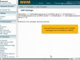 Edit or delete hosting packages in WHM by VodaHost.com web hosting
