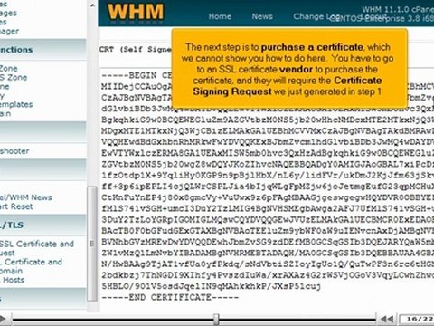 Generating and Installing SSL certificates in WHM by VodaHost.com web hosting