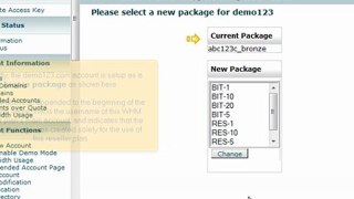 Upgrade/Downgrade an account in WHM by VodaHost.com web hosting