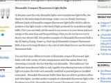 Dimmable Compact Fluorescent Light Bulbs